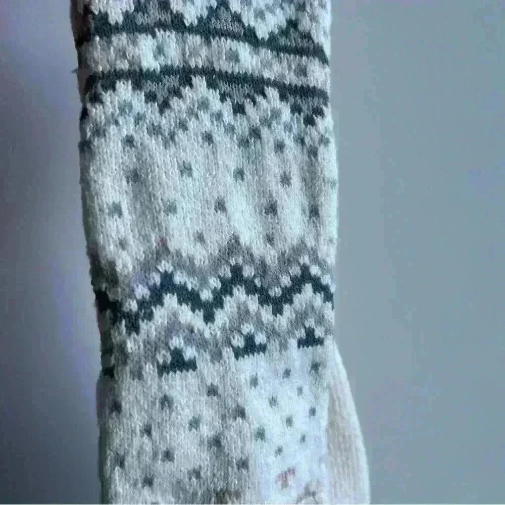 NWT Muk Luk White Ivory Retro Knee High Socks 6-11 - Socks Gift Idea - Picture 8 of 9